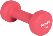 Manubrio in ghisa e neoprene antiscivolo e antiurto 1kg - home fitness