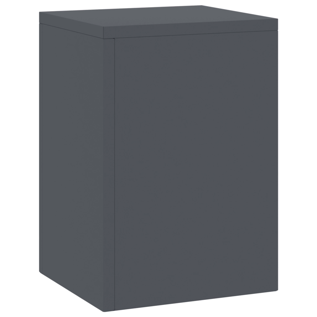 Supporti per Piante da Esterno Pilastro 2 pz Antracite 24x24x35 cm Acciaio