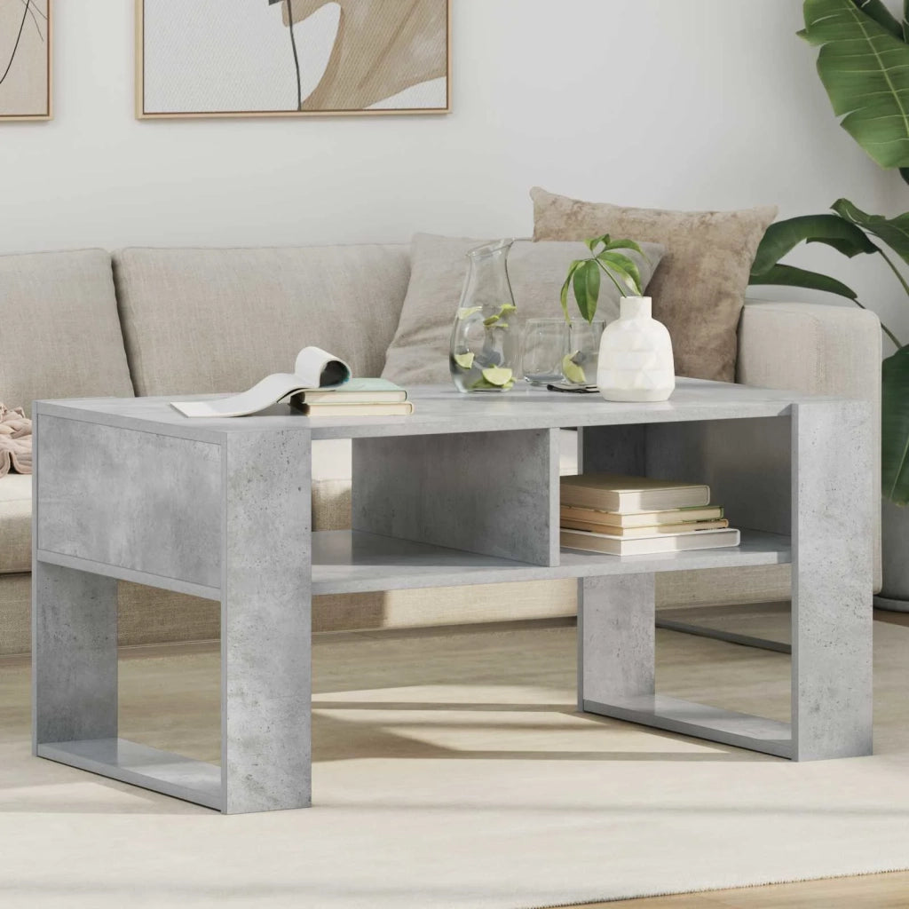 Tavolino da salotto Grigio cemento 92 x 53 x 45 cm 8000095