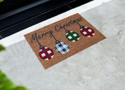 Zerbino Natale Cocco Ingresso Casa Esterno Antiscivolo Natalizio Fortuna Palline