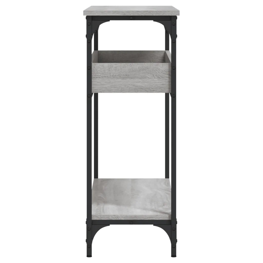 Tavolo Consolle Ripiano Grigio Sonoma 100x29x75cm Multistrato 837720