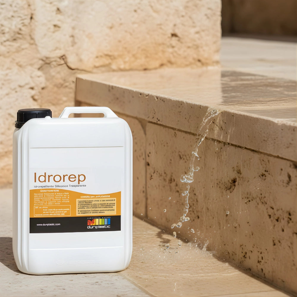 Idrorepellente siliconico trasparente per superfici in pietra e fibrocemento *** formato 1 lt, confezione 1