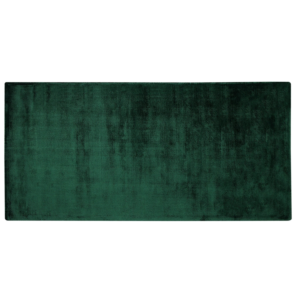 Tappeto tappetino Verde Viscosa 80 x 150 cm trapuntato pelo corto Moderno