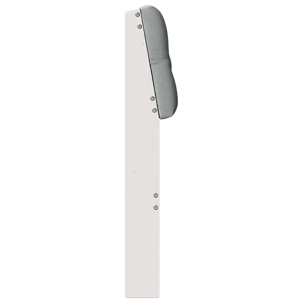 Testiera imbottita Grigio chiaro 150 cm Pino massello 879173