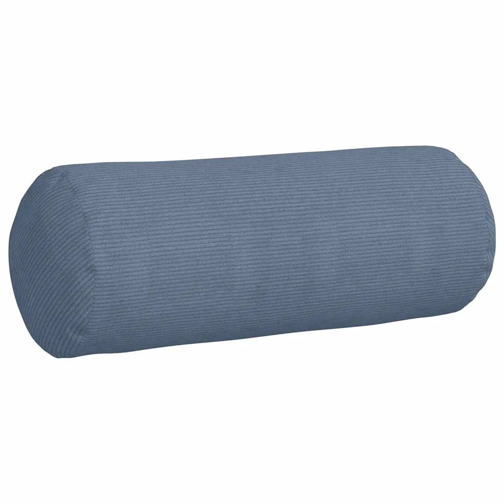 Cuscini a rullo 2 pcs Blu Ø 25 x 70 cm Tessuto in Cords