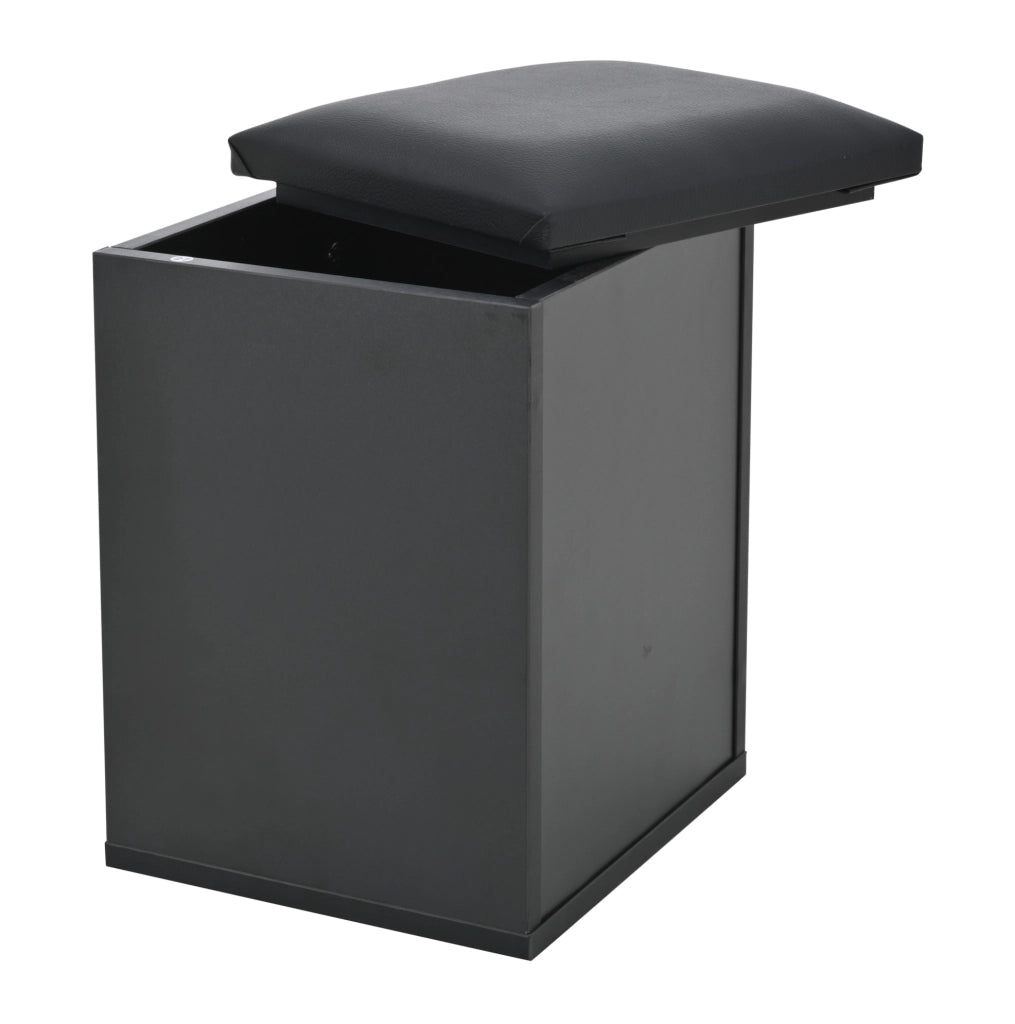 Tavolino da salotto sollevabile con LED, 2 cassetti e 2 sgabelli contenitori