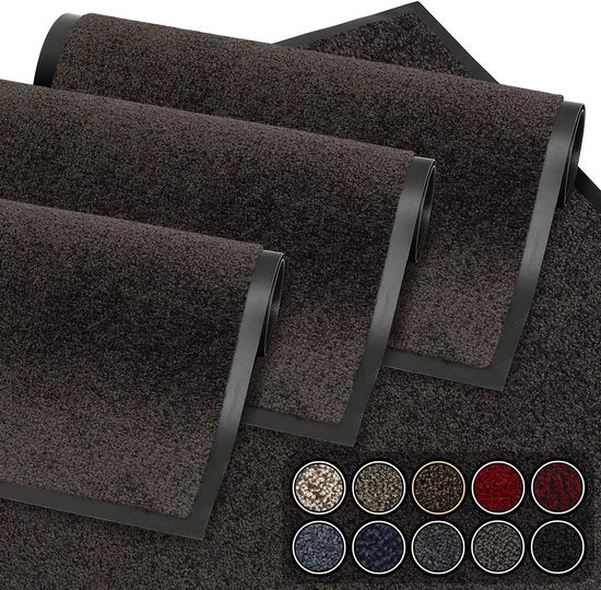 Pavimento Antisudato 90x150 cm | Tappeto di Entrata Impermeabile Lavabile Cattura Sporcizia | Tappeto Antisudato per Entrata, Sala, Cucina, Camera da Letto