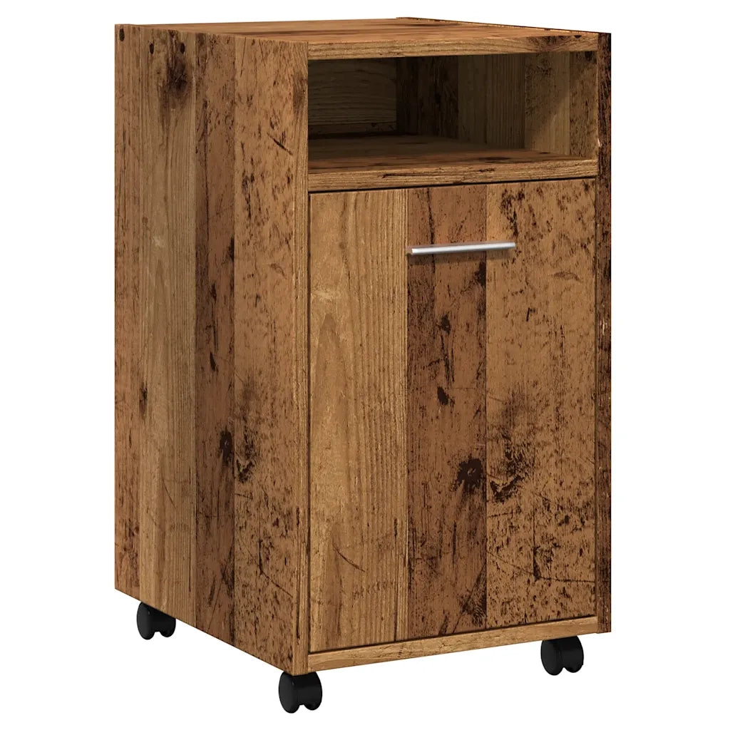 Armadio con Ruote Legno Vecchio 33x38x60 cm Legno Multistrato 856562