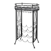 Struttura Portavini con Supporto 9 Bottiglie di Vino in Metallo CFW7519232