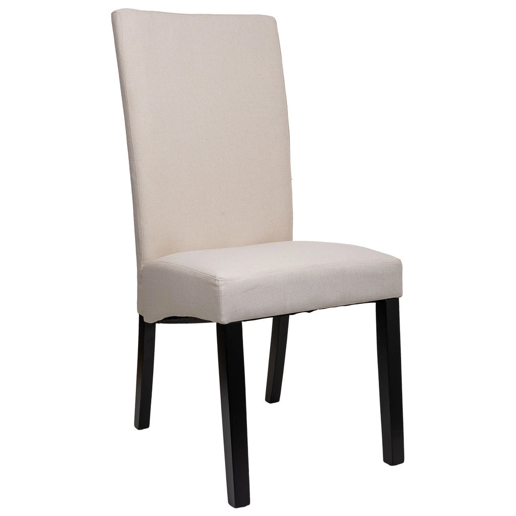 Sedia in legno imbottita panna 49x48x42/102h