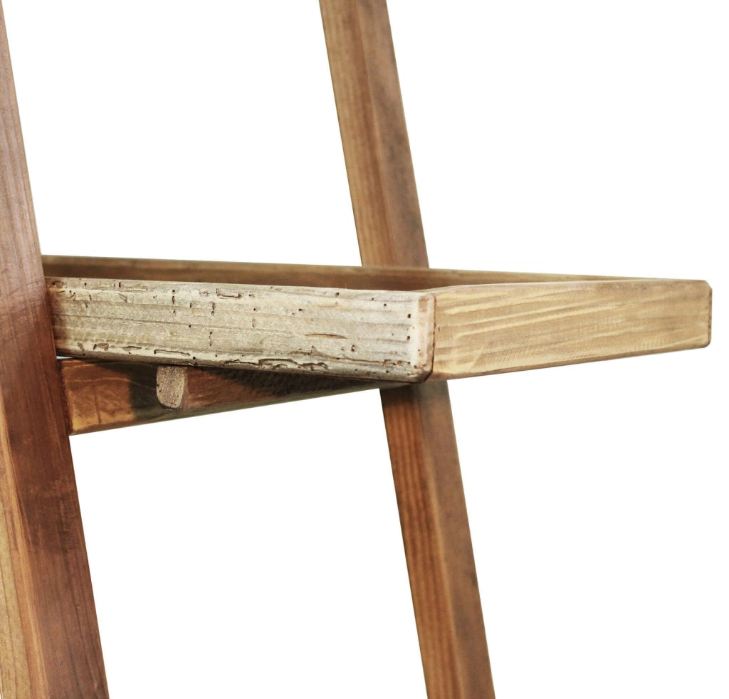 Libreria scaffale di design in Pino riciclato cm 120x43x183 - PINE