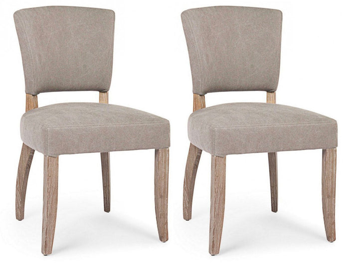 Set 2 Sedie 52x63x90h cm Maratriz Grigio