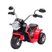 EasyComfort Moto Elettrica per Bambini a 3 Ruote con Luci e Suoni, Batteria Ricaricabile 6V, Velocità 2 km/h, per Bimbi da 18-36 Mesi, 72x57x56cm Rossa