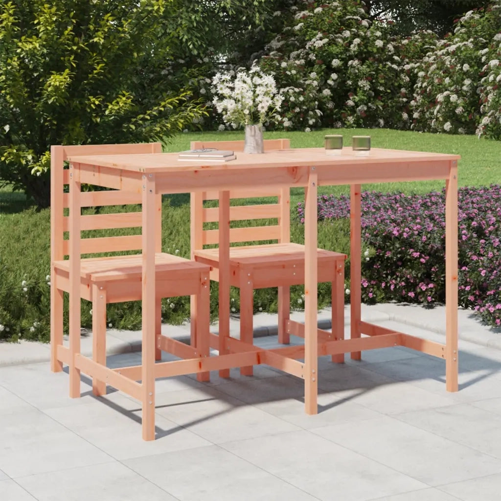 Tavolo da Giardino | Tavolino da esterno 159,5x82,5x110 cm Legno Massello di Douglas