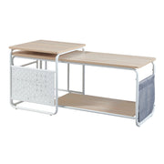 Set di mobile porta TV e tavolino grigio 03_0009412
