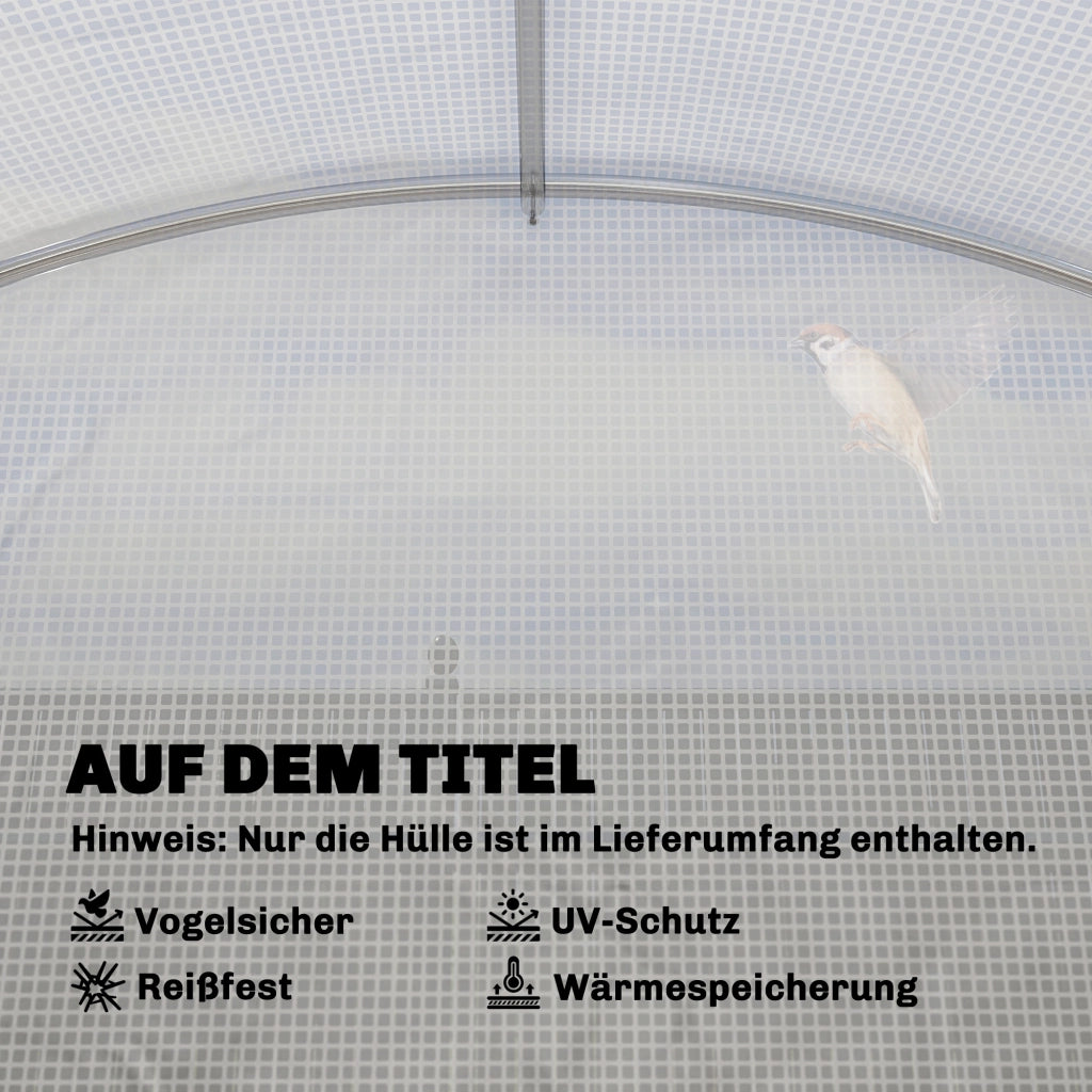 Telo Serra Trasparente ¨C Minimal ¨C 3x3m Polietilene Impermeabile UV Protezione con Finestre
