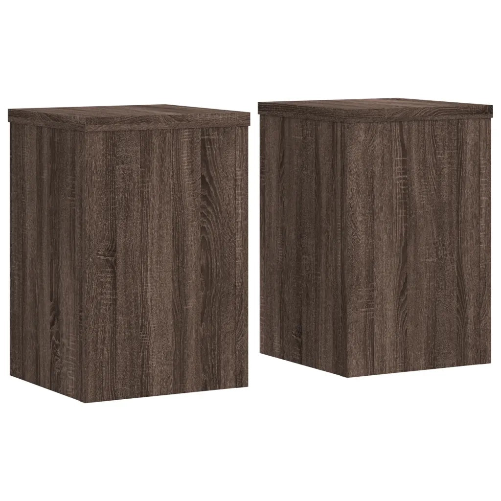Supporti per piante | Sostegno per piante 2 pz Marrone 25x25x35 cm Legno Multistrato