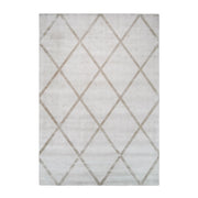 Tappeto di lusso avorio e taupe a rombi Luxury 200