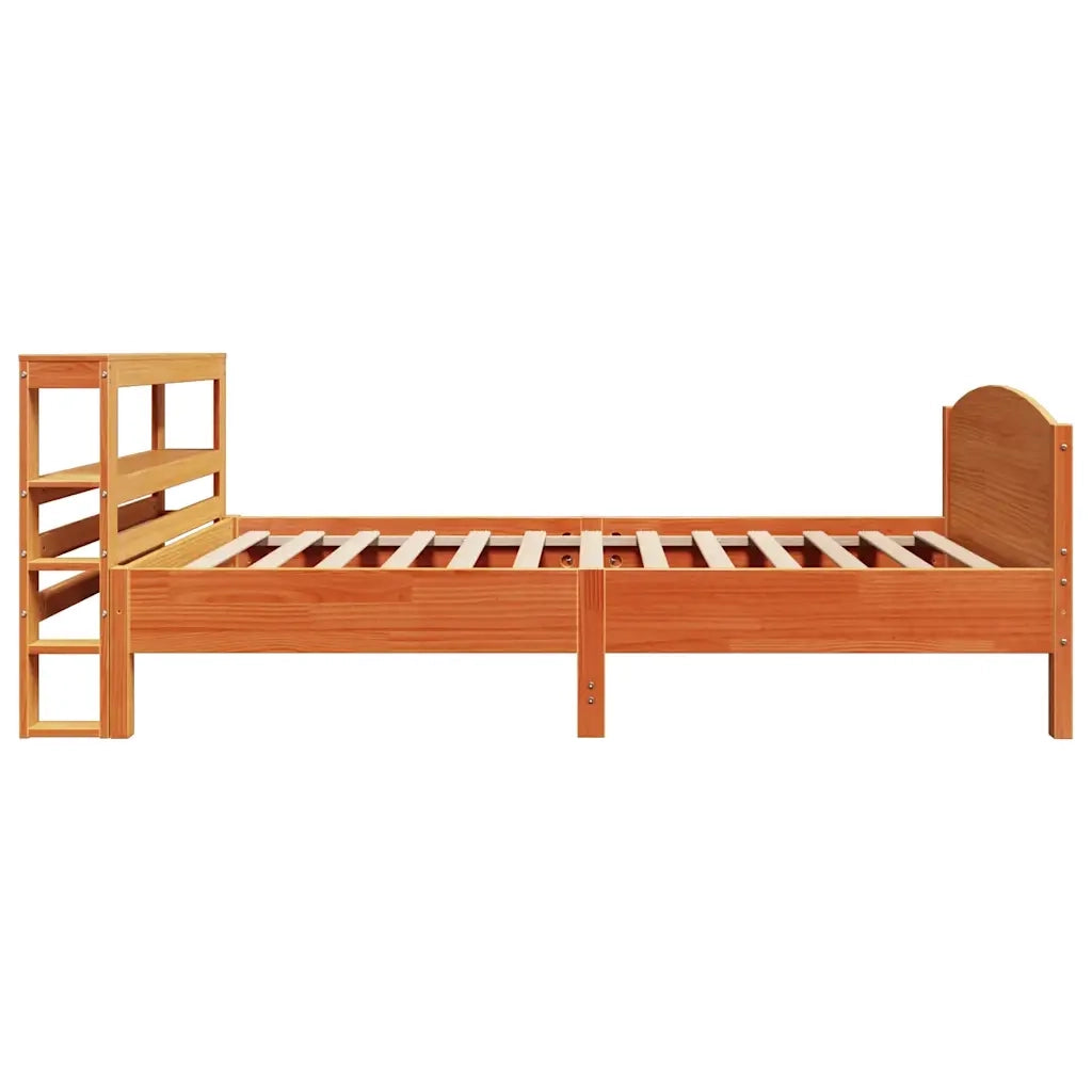 vidaXL Letto senza Materasso Marrone Cera 75x190 cm in Legno di Pino