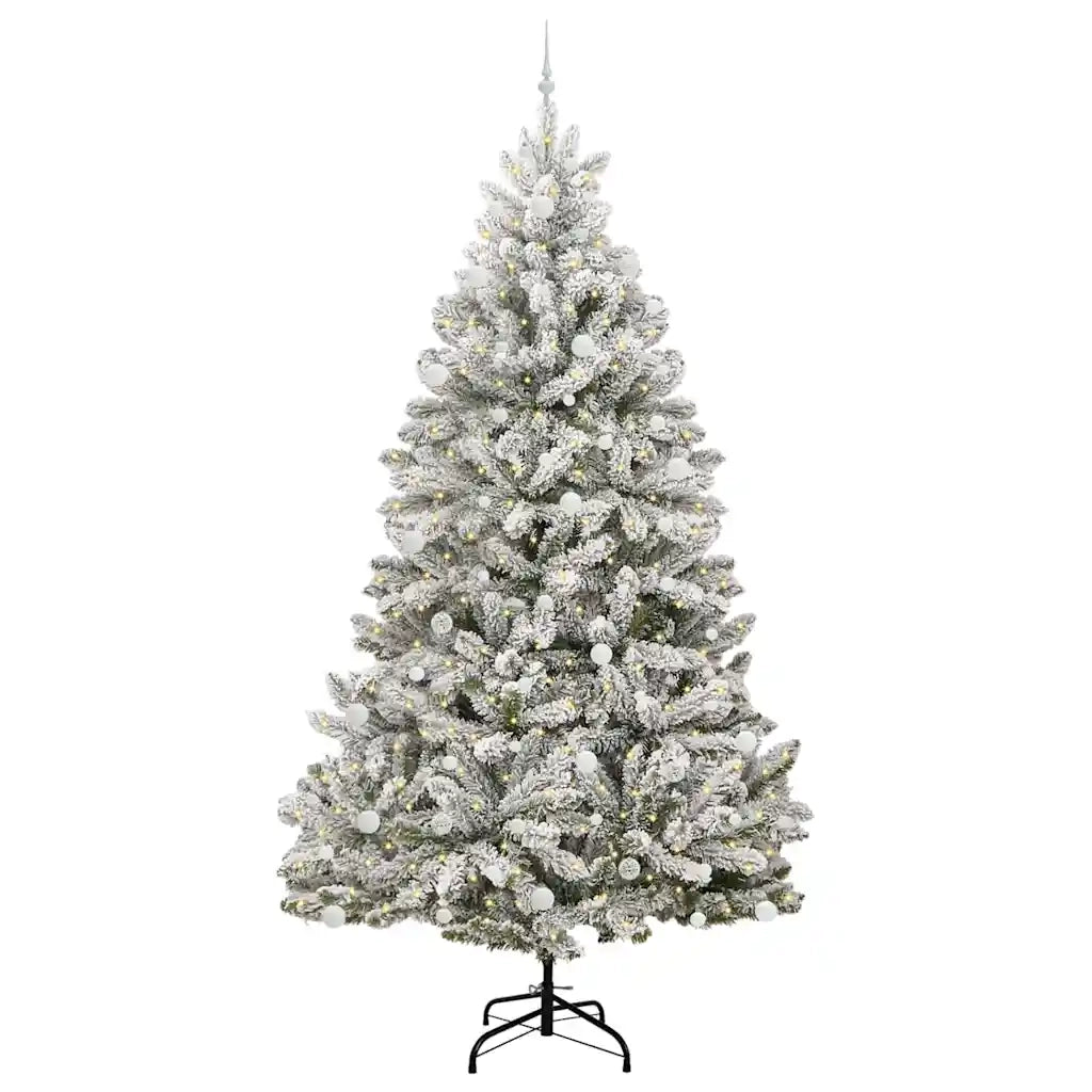 Albero di Natale | Decorazioni natalizie artificiale con 300 LED Verde e Bianco 270 cm