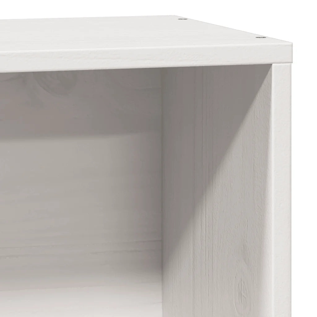 Letto senza Materasso Bianco 75x190 in Legno Massello di Pino 3309909