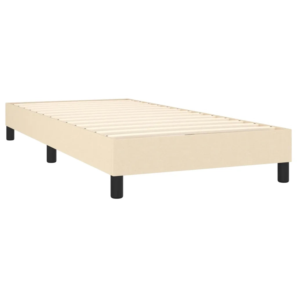 Giroletto senza Materasso Crema 90x200 cm in Tessuto