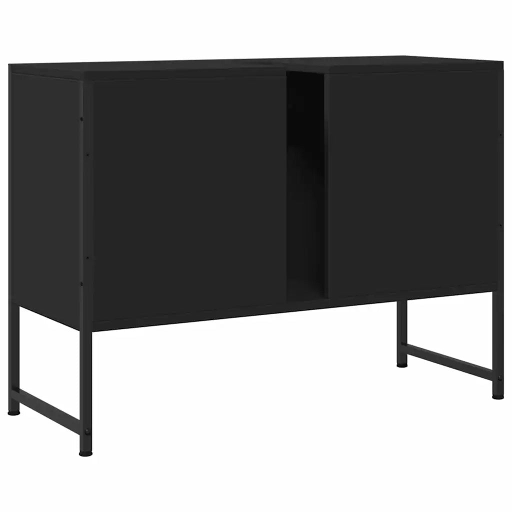 Mobile Lavabo Bagno-Armadietto da bagno Nero 60x30x60 cm Legno Multistrato 612345