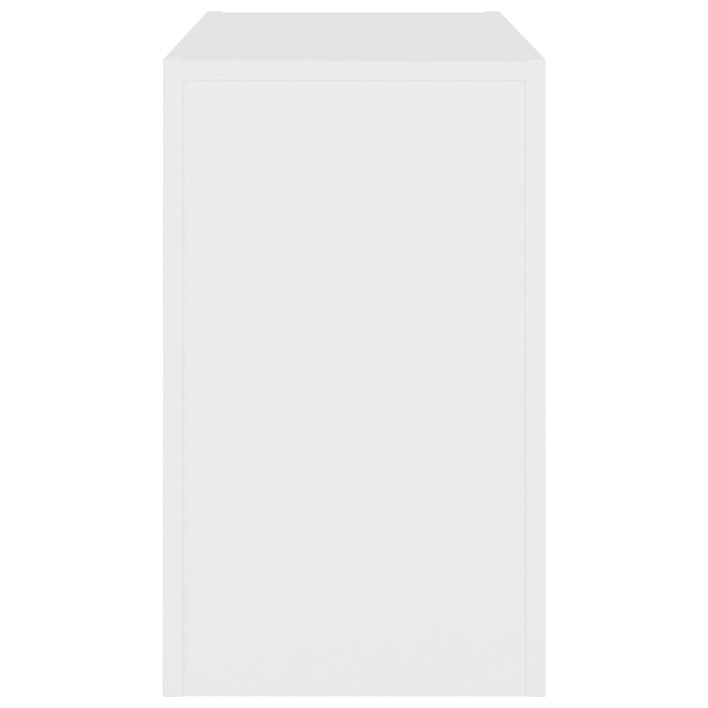 Tavolini da Salotto Impilabili 3 pz Bianchi in Truciolato cod mxl 7722