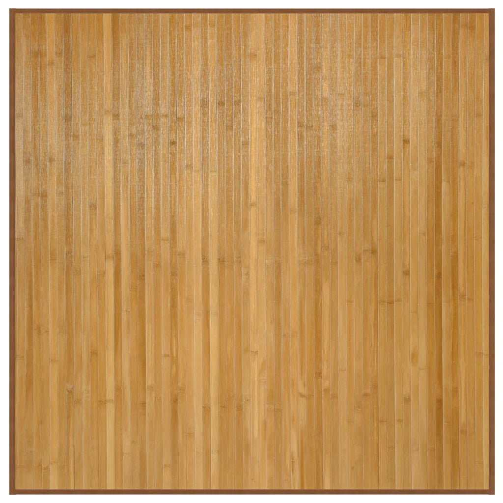 Tappeto Quadrato Naturale 100x100 cm in BambÃ¹