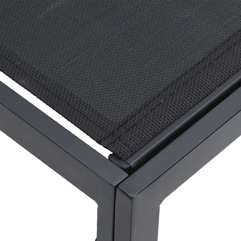 Set Divano da Giardino 12 pcs Nero Metallo