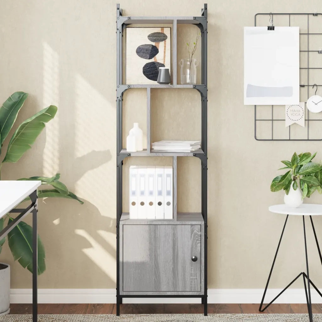 Libreria Anta Grigio Sonoma 44,5x30x154,5 cm Legno Multistratocod mxl 82172