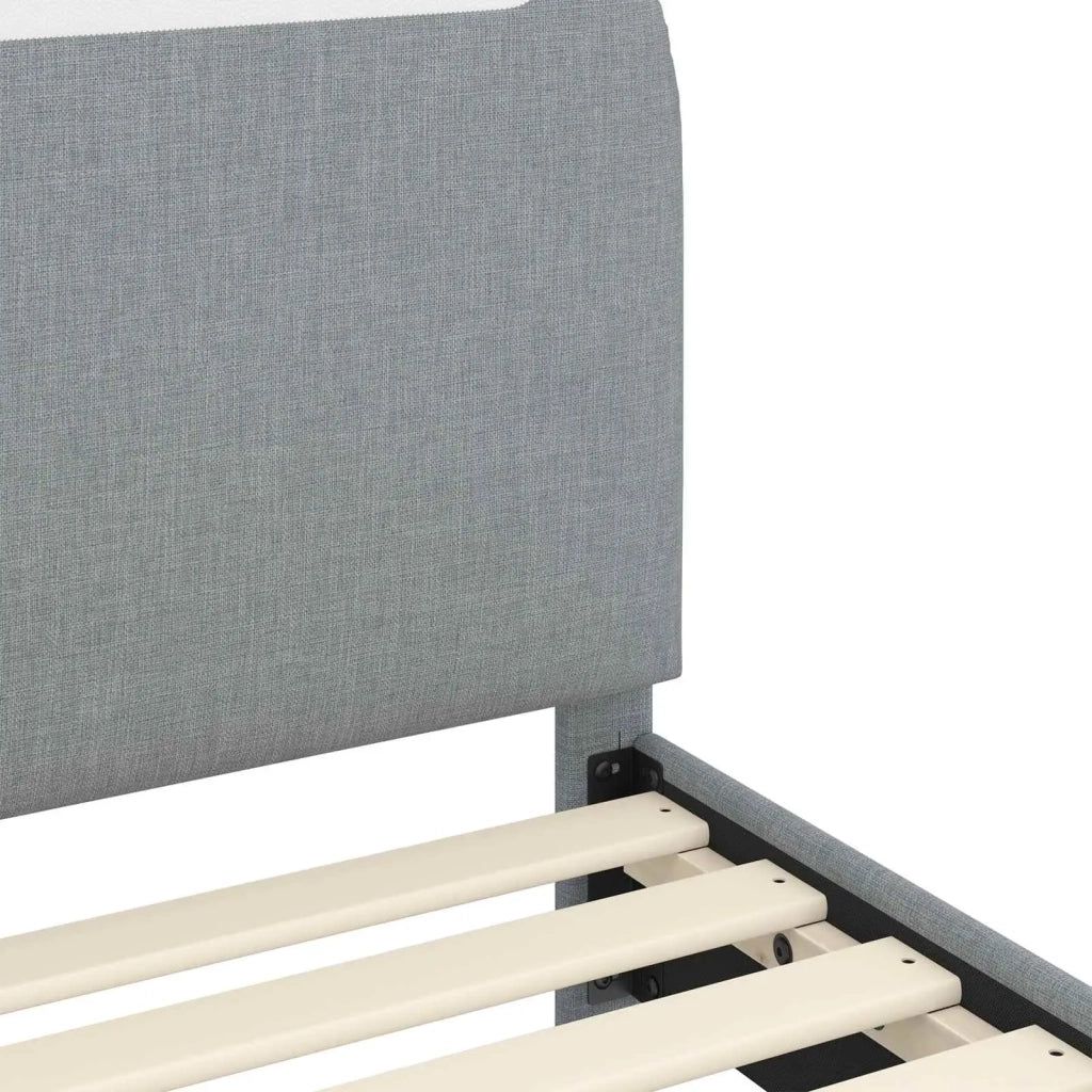 Struttura letto per bambini con testata Grigio chiaro Tessuto 42011204