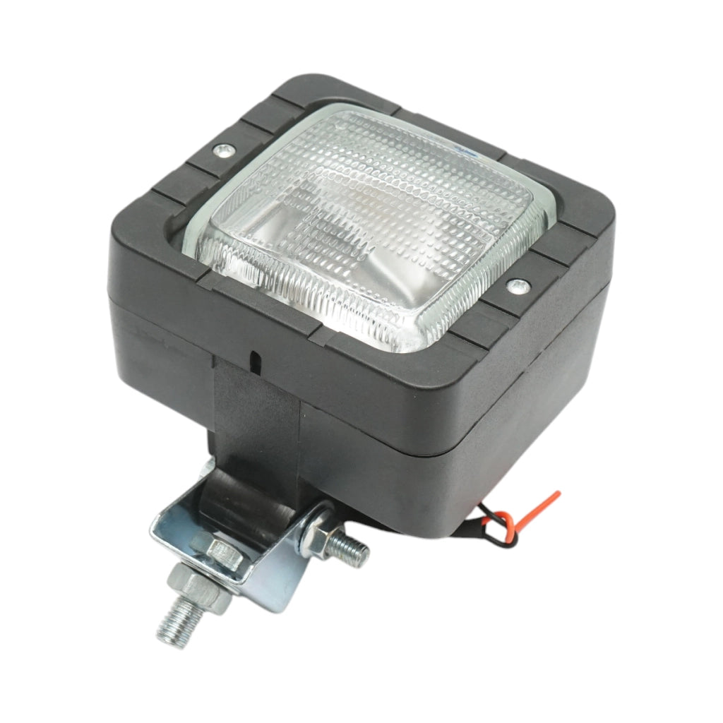 Lampada, faretto da lavoro quadrato JCB 110x110mm codice OEM 700/38800, 700/50029