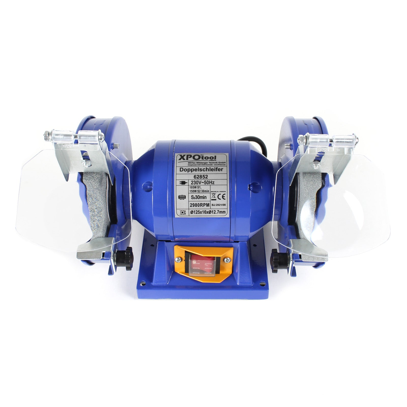 Smerigliatrice doppia 150W Ø mole 125mm Con mola a grana grossa e mola a grana fine