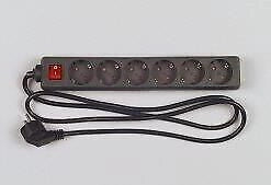 REV 512380555 protezione da sovraccarico Nero 6 presa(e) AC 250 V 1,4 m