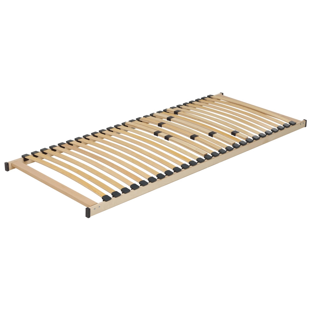 Base letto EU Small Single Size 80 x 200 cm Telaio in legno con doghe a molle solide