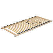 Base letto EU Small Single Size 80 x 200 cm Telaio in legno con doghe a molle solide