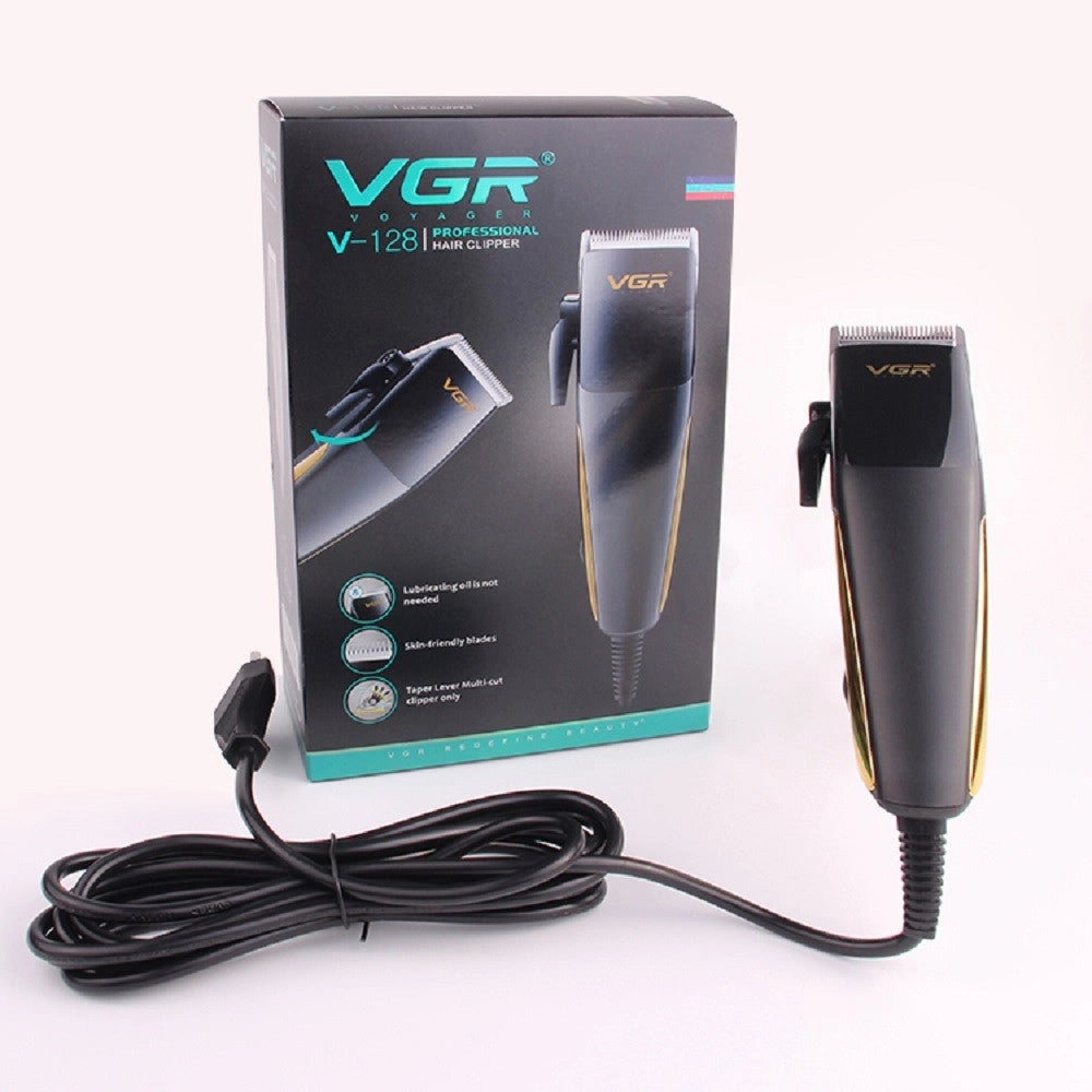 Trade Shop - Tagliacapelli Con Filo Rasoio Elettrico Professionale Trimmer Pettini Vgr V-128 -