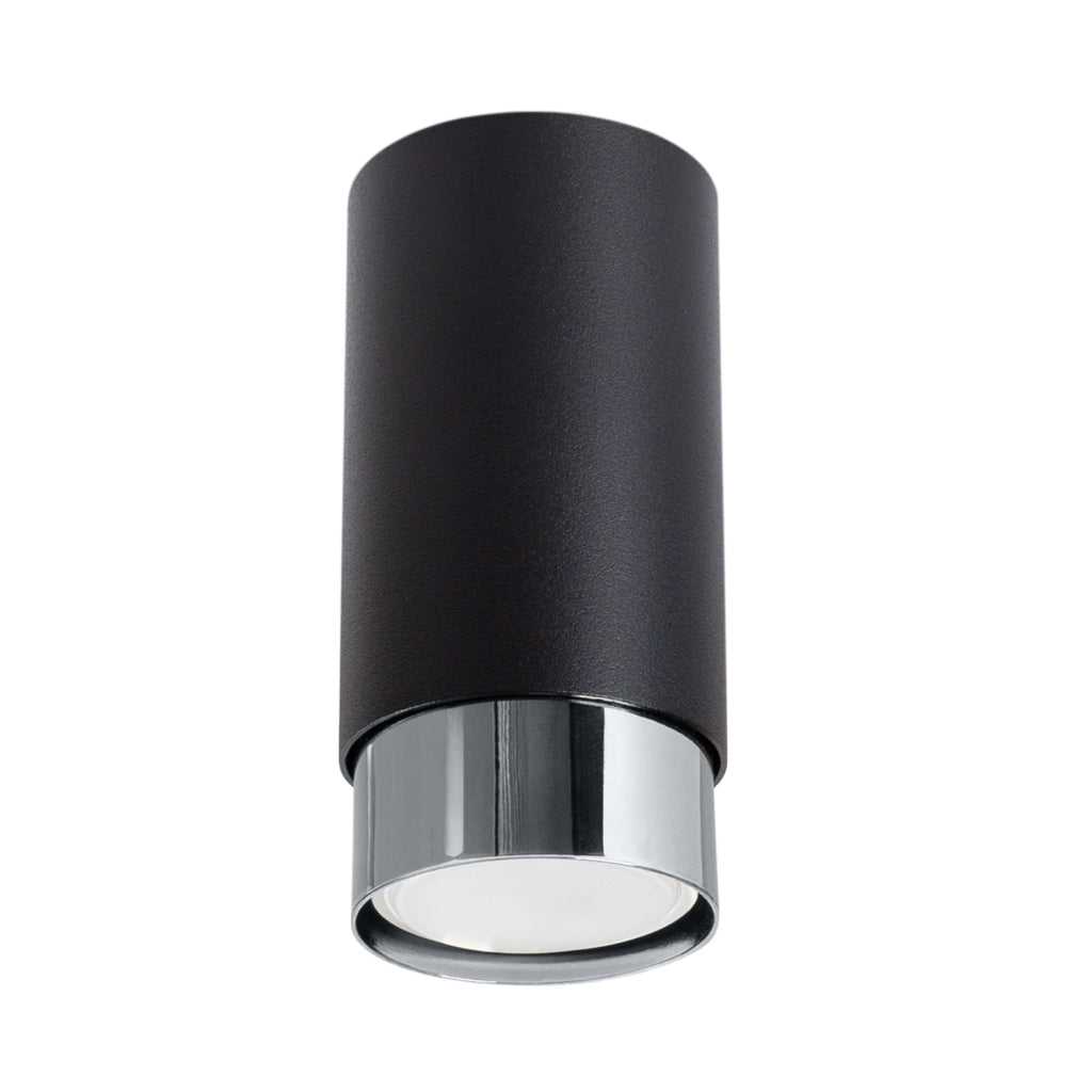 Spot soffitto moderno OSCURO nero/cromo GU10 10W PureLume