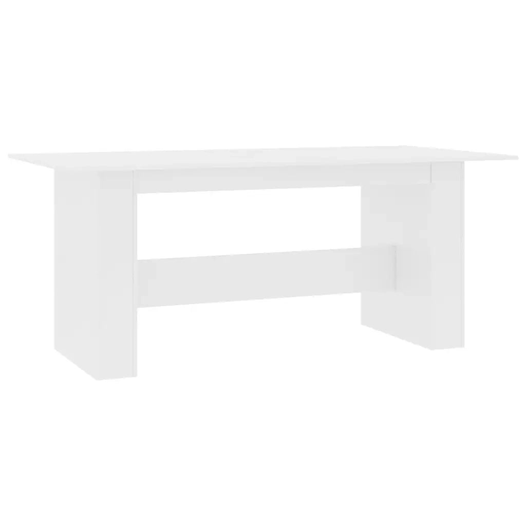 Tavolo da Pranzo Bianco 180x90x76 cm in Legno Multistrato 800468