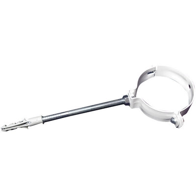 COLLARE PER FISSAGGIO DI TUBI FUMO VERNICIATO BIANCO- Diam. 100- DH- pezzi 1