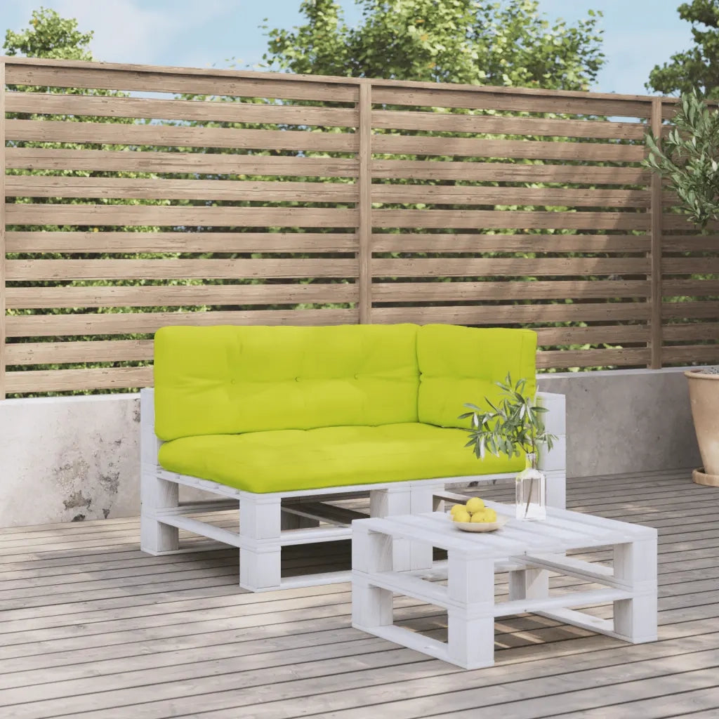 Cuscini per Pallet 3 pz Verde Intenso in Tessuto 3217130