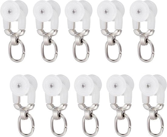 10 pacchi di supporti per tende in materiali leggeri per la divisione degli spazi - Roldraggers