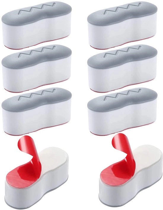 8 pezzi di bumper di allaccio per toilette, sollevatore universale di copertura, adegua afdichting, supporto di distanza per toilette, adegua afdichting, accessori, sostituzione bumper