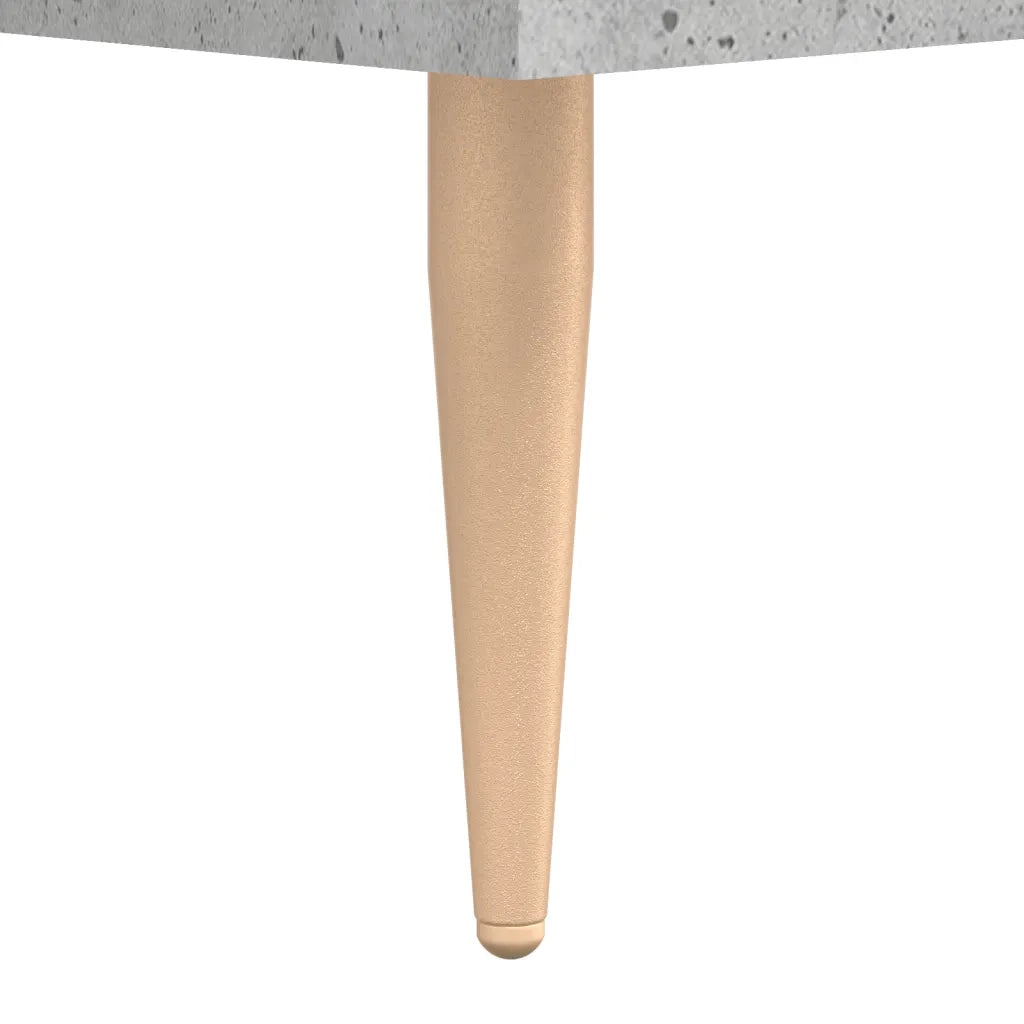 Comodino-Tavolino da notte Grigio Cemento 40x40x66 cm in Legno Multistrato 170798