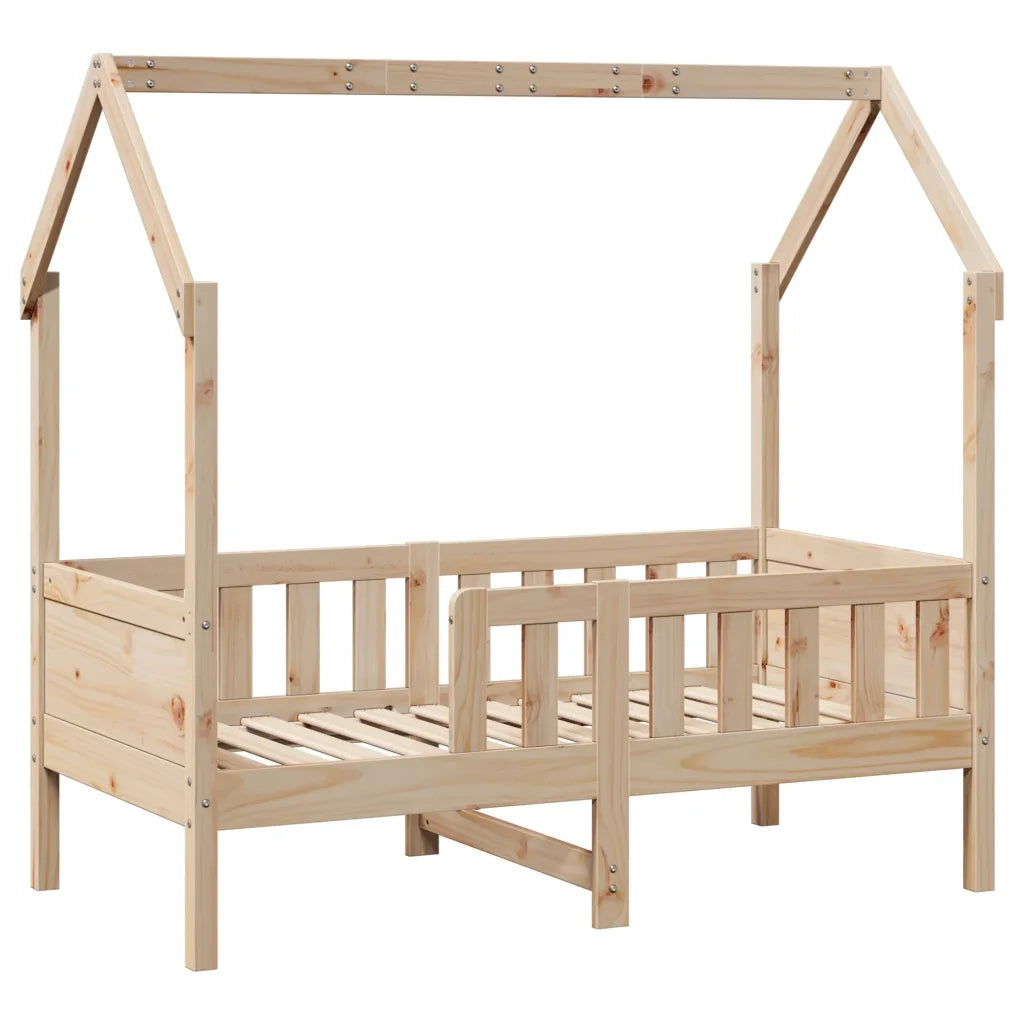 Giroletto Casetta per Bambini 70x140 cm Legno Massello di Pino
