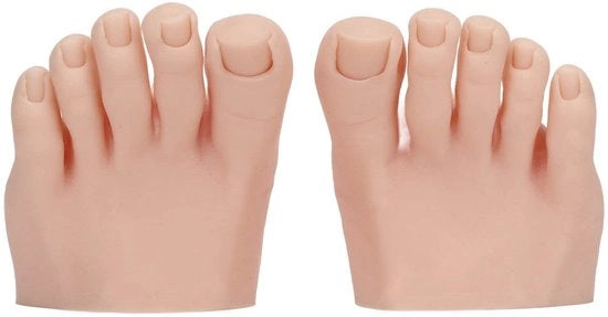 Modello di allenamento per il piede in silicone - simulatore del piede - manichino del piede - modello di allenamento per le unghie - modello di allenamento per tatuaggi - pulito e riutilizzabile - modello di unghie