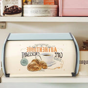 Contenitore per Snack con Grande Capacità per Organizzatore di Cucina - Biscotti e Crackers (blu) Cassetta per Pane