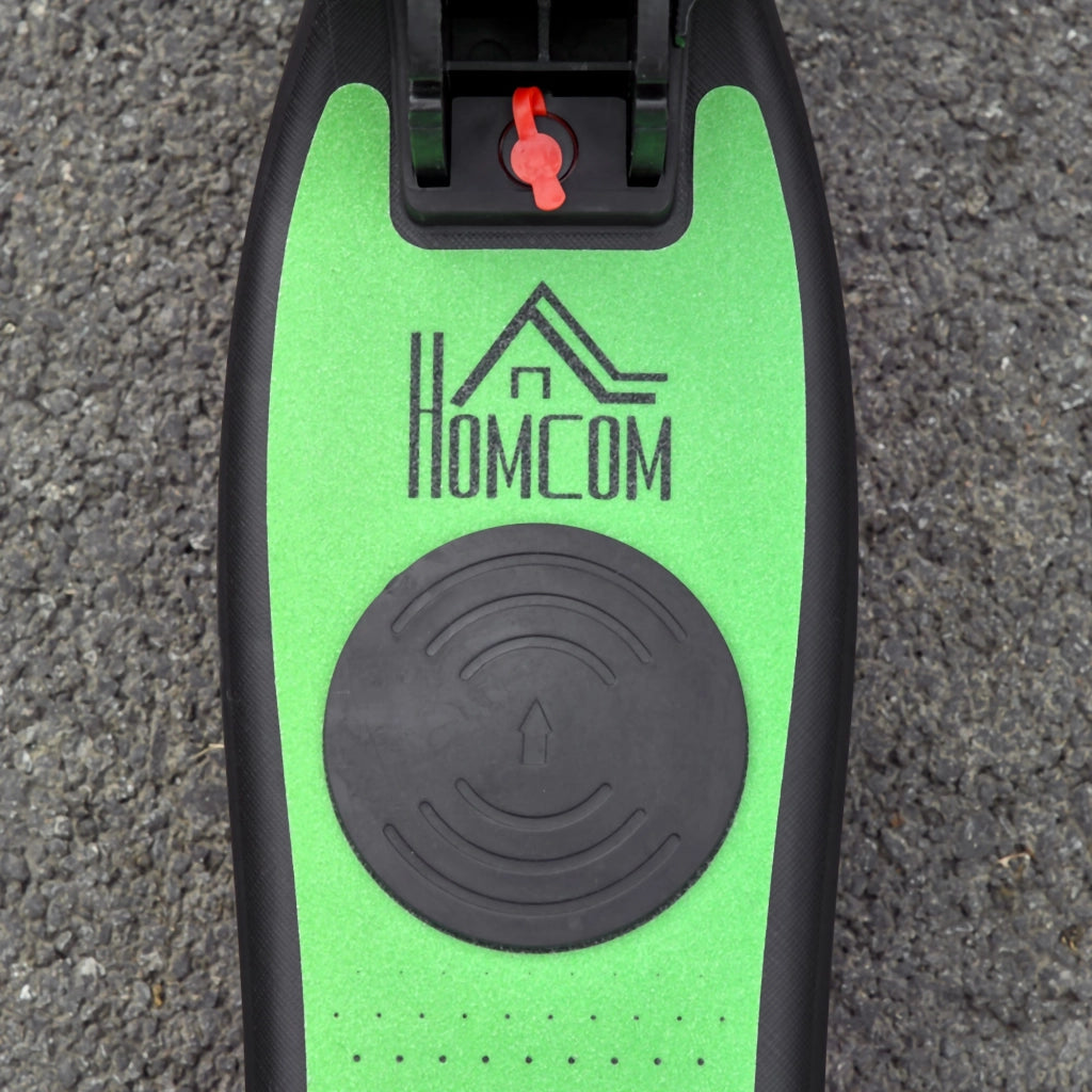 Monopattino Elettrico Pieghevole per Bambini Altezza Regolabile 75-80 cm Nero e Verde