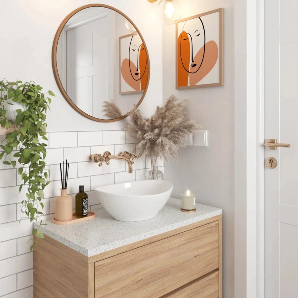 Lavabo Da Appoggio Rea Sofia White